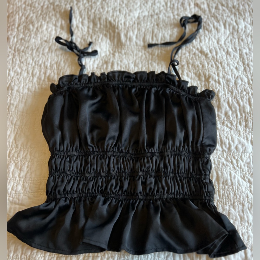 Satin Cami w/Tie Straps